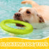 Jenaai 4 Pack Dog Training Ring - Durable Fetch Toys for Large Medium Dogs, Floating Dog Ring for Teeth Cleaning
