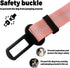 Benjiuun 2 1 19-32in(Pink) Dog Seat Belt for Car Adjustable Dog Safety Belt Leash, in Latch Bar Attachment Dog Car