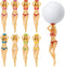 Sumind 8 Pcs Colored Golf Tees, Funny 3 Inch Golf Practice Novelty Tees, White Elephant Stocking Stuffer Gifts