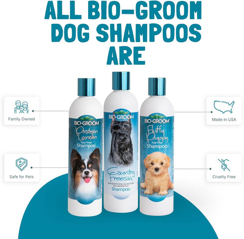 Bio-Groom Country Freesia Dog Shampoo, Natural Scent with Aloe Vera and Chamomile, 12 fl oz