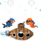 3 Pcs Floating Fish Tank Decorations, Aquarium Air Pump Decorations with Hanging Diver and Retro Submarine Wreck