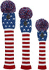 Scott Edward Golf Headcovers Set of 3 for Woods - Fits Driver(460cc), Fairway Wood & Hybrid - Perfect for Golf Bag