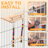 CZWESTC Natural Wood Bird Perch Swing - Cage Platform for Budgies, Cockatiels, Parakeets & Small Birds - Adjustable