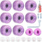 PATIKIL 8 Pack Roller Skate Wheels 58mmx32mm, Quad Roller Skate Wheels with ABEC-9 Bearing & 2 Toe Stoppers