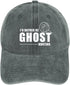 I'd Rather Be Ghost Hunting Hat, Adjustable Halloween Baseball Cap for Men and Women