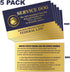 "Service Dog in Training" Clip On Identification Patch Tag - Includes Five Handout Cards for Service Dog Vest