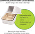 Kitty Sift 2-Pack - Jumbo Disposable Heavy Duty Cat Litter Box, 6mm Thick, Sustainable & Water Resistant