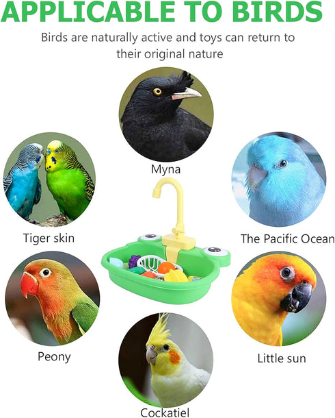 1 Set Bird Bath Tub Bird Bath Basin Bird Bathing Tubs Pet Shower Tub Pet Bathing Supplies Bird Shower Tub Pet Bird