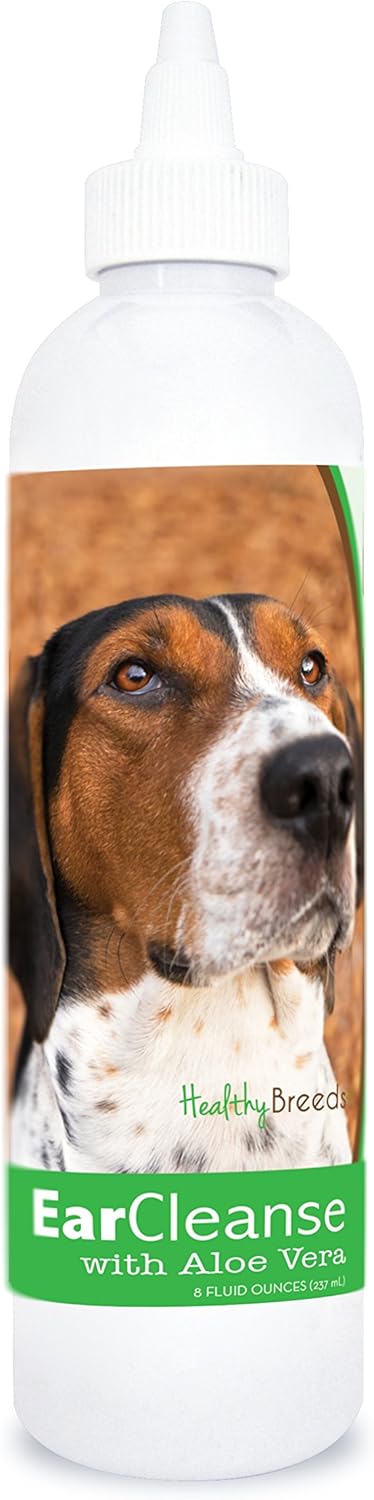 Healthy Breeds Treeing Walker Coonhound Ear Cleanse with Aloe Vera, Cucumber Melon, 8 oz