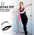 Resistance Bands for Working Out | 7Ft Long Exercise Bands with Carry Pouch and Door Anchor, Latex Free Workout Bands,