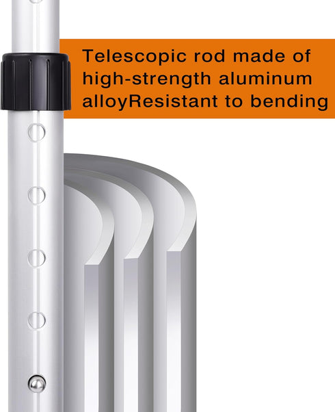 Golf Travel Support Pole, Aluminium Rod for Golf Bag Support to Protect Clubs from Impacts