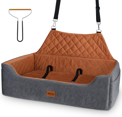Large Dog Car Seat for Medium/Large Dog Under 55 lbs - Elevated
