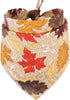 Thanksgiving Dog Bandana, Fall Autumn Reversible Triangle Bibs Scarf for Dogs, Cats, and Pets