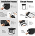 GQIRIL (11 9.1 Inch) Pocket Chair Folding for Adult - Foldable Handbag Camping Stool for Travel Fishing Hiking Queue Up