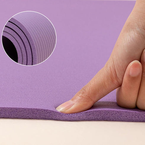 generic 1/5" Thick Yoga Mat for Women, Non-Slip Anti-Tear Extra Thick High Density Exercise Mats with Carrying