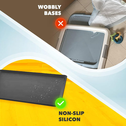 24 24 Skywin TidyFriend Dog Pee Pad Holder Tray - Fits Up to x Pee Pad Holder for Dogs - Stable Grip, Raised Edges