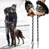Dog Leash Metal Leashes with Pet Collar, Heavy Duty Anti Bite Chain Rope Hook for Training Walking Medium and Large Dogs