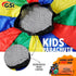 (12 GSi Kids Play Parachute Rainbow Parachute Toy Tent Game for Children Gymnastics Cooperative Play and Outdoor