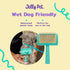 Jelly Pet Universal Slicker Brush for Dogs, Dog Grooming Brush, Remove Tangles and Dead Undercoat, Tuffer Than Tangles