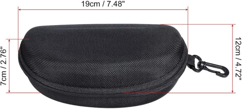 PATIKIL Hard Ski Goggle Case, EVA Shockproof Sports Glasses Box, 7.48" x 4.72" x 2.76"
