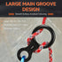 Rescue Figure 8 Descender Climbing Gear, 35KN/3500kg 7075 Aluminum Alloy Rigging Plate for Climbing and Rappeling