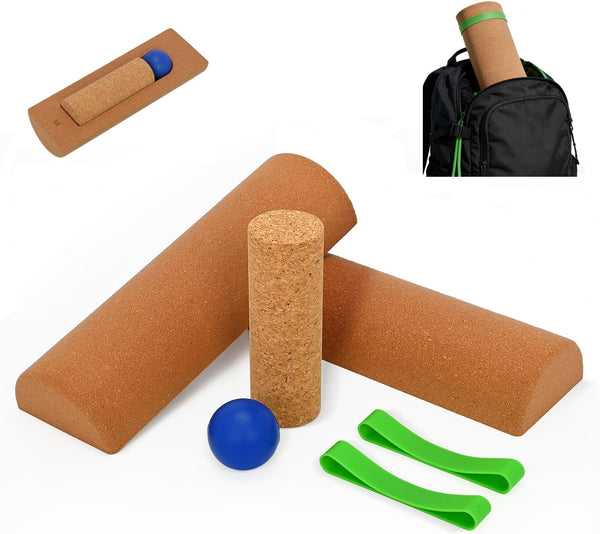 Tcatec Cork Balance Foot 4-in-1, Portable Cylinder Foot Trainer, Strengthener to Improve Mobility
