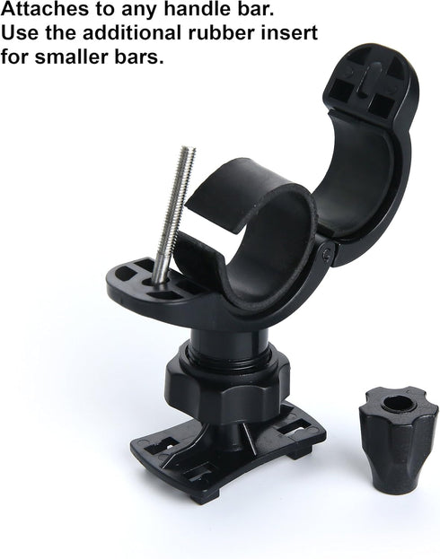 Waterproof Phone Holder Bike Handlebar Mount, 360 Degree Rotation for iPhone, Samsung, Android, IPX8