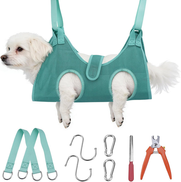 Bitbat Dog Grooming Hammock for Small Dogs and Cats, Pet Nail Sling Harness