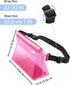 HEETA Waterproof Pouch with Waist Strap - 2/3/4 Pack Screen Touchable Dry Bag for Kayaking, Swimming, Beach