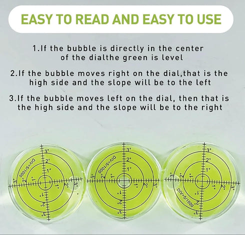 Ujicde Pro Putt Green Reader, Golf Ball Marker, Golf Putting Aid Round Bubble Level High Precision Reader Tool Golf
