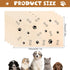 Chumia 4 Pcs Dog Towels for Drying Dogs, Microfiber Absorbent Towel for Medium Dogs & Cats, Light Brown