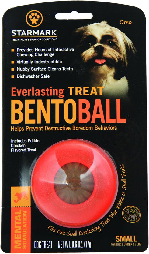 Starmark Everlasting Treat Bento Ball - Tough Dog Chew Toy, Small