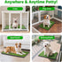20''x25'': Portable Dog Grass Pad with Tray Dog Litter Box with Artificial Grass Patch Bathroom Mat & Washable Pee Pad