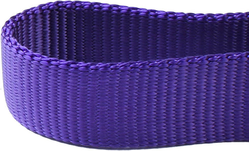 Nylon Adjustable Martingale Dog Collars,Comfort and Silky Escape Proof Training Dog Collar with Heavy Duty Metal D-Ring for Active Dogs. (Ultra Violet, Small)