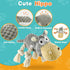 Dog Toys for Aggressive Chewers, Squeaky Toys to Keep Large Dogs Busy, Durable Gray Dog Toys