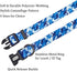 Ovale Dog Collar and Leash Combo Set, Adjustable Collar with 5 ft Matching Leash for Small Puppy Dogs (XS, Blue