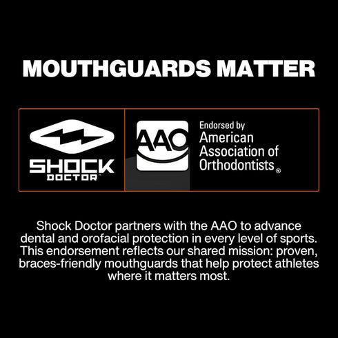 Shock Doctor Adult Mouth Guard for Braces | Comfortable Protection in Blue