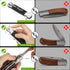 GVDV Folding Pocket Knife, 7CR17 Stainless Steel EDC Knife with G10 Handle, Safety Liner Lock for Camping and Hiking
