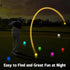 THIODOON Glow in The Dark Golf Balls - Light Activated LED Golf Balls, 7 Colors, 6 Pack for Night Golfing