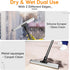 Dual Side Pet Hair Remover Tool, Adjustable Carpet Rake with Copper Serrated & Silicone Edge
