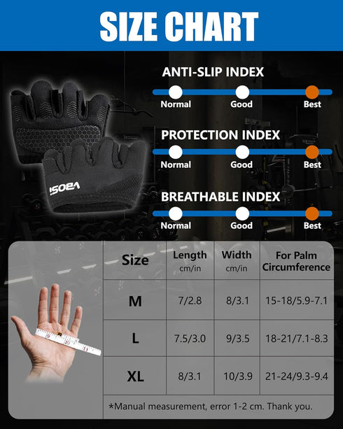 FitDA Weight Lifting Gloves, Short Micro Workout Gloves for Men & Women, Grip Pads with Full Palm Protection,Great