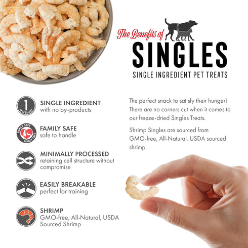 Grandma Lucy's Freeze-Dried Treats, Single Ingredient Shrimp, 0.65 oz