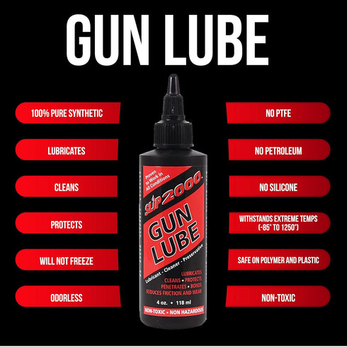 2000 100% 4-Ounce Slip Gun Lube, Pure Synthetic CLP, Performs in All Conditions, Gun Lubricants for Peak Performance