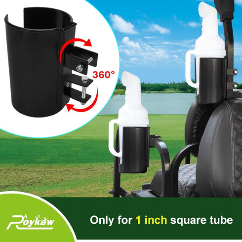Roykaw Golf Cart Sand Bottle with Holder, Divot Filler Sand & Seed Bottle Compatible with EZGO, Club Car, Yamaha