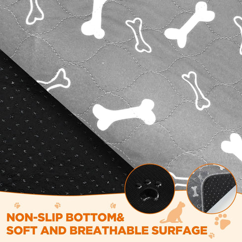 2Pcs Pads,100% 31x36 Washable Pee Pads for Dogs, Reusable Puppy Pads , Absorbent Dog Training Waterproof Non-Slip