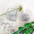 Crystal Fluorite Vase Filler, 0.22lbs, Polished Healing Chips for Fish Tank Gravel and Succulent Plants.