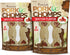 Pork Chomps Dog Chews, 4-inch Crunchy Bones, Bacon Flavor, 2 Count (Pack