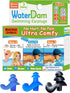 WaterDam Swimming Ear Plugs, Waterproof Ultra Comfy Earplugs Prevent Swimmer's Ear for Small and Large Ear Men Women
