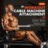 HPYGN Tricep Rope Cable Machine Attachment Set - LAT Pulldown Accessories for Home Gym Exercise