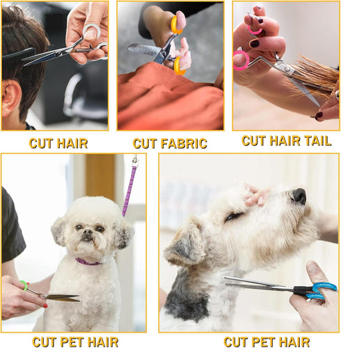 80-Piece Scissors Finger Rings - Professional Dog Grooming Scissors Accessories for Comfortable and Precise Pet Grooming